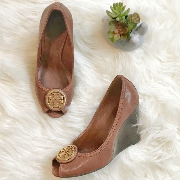 Tory Burch Shoes - Tory Burch Peep Toe Wedge